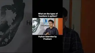 types of functions in python? by Prashant Jha sir I 