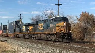 CSX Q132 in Livonia, MI w/ CSX5500 (Spirit of Cincinnati) & CSX5319