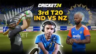 IND VS NZ 3rd T20 MATCH | CRICKET 24 PC GAMEPLAY | Dhaval Khatri Gaming