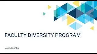 EDI Information Session: Faculty Diversity Program College Showcase, March 22