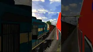 WDG-4D + WDG-4 with BTPN Freight Overtake Kamakhya Udaipur special Express #msts #openrails #irts