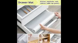 Drawer Mat Kitchen Cabinet Drawer Liners Pantry Rack Wardrobe Anti-Slip Washable.