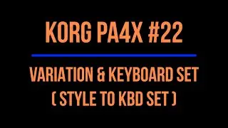 KORG Pa4X #22 VARIATION & KEYBOARD SET 2021-1210