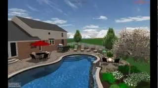 Outdoor Living 3D Design - VizX Design Studios - Landscape Design