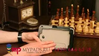 Чехол-обложка для Asus Fonepad 7 ME175CG Dual Sim model K00Z черный кожаный