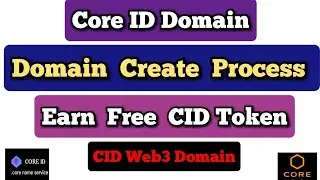 Core ID Domain Creation Process | How to Make Your Own Domain CID @BongoTech360