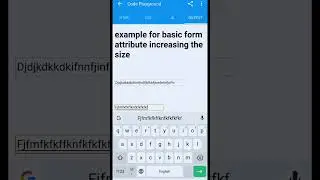 Increasing the size in form 
