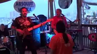 Paul Lee bass player with Big Dog Band