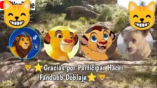 Los Cachorros Simba y Nala &eacute;l Rey Le&oacute;n 2019 Mini Fandubb, Doblajes d&eacute; Simba y Nala