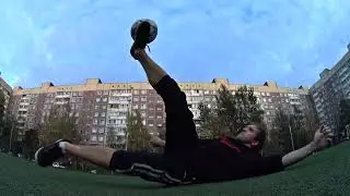 СЛОЖНЫЙ СИТТИНГ ТРЮК ФУТБОЛЬНОГО ФРИСТАЙЛА / DIFFICULT SITTING FREESTYLE FOOTBALL TRICK [s14e08]