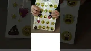 9 seconds squeezing emoji sticker sheet #shorts #asmr #stickers #viral #sticker #emoji #fyp #emojis