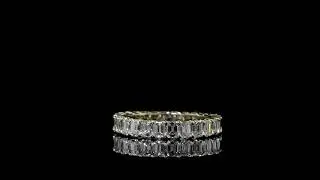 2.50 Ct. Emerald Cut Eternity Band Gallery Style F-G Color VS1 Clarity - 1352