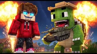 NEW! JayC and Rixy Become TANK-EATING MONSTERS - 100 Days Survival Challenge in Minecraft