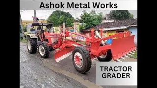 Grader over Swaraj tractor #grader #tractor #attachment #swaraj #road #construction #motorgrader