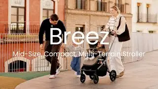 Silver Cross Breez Mid-Size, Compact Stroller | Newborn to 55 Pounds | RideTech Multi-Terrain Wheels