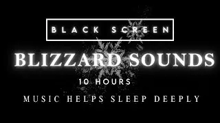 Snow Storm Sound To Easily Fall Into A Good Night's Sleep || ROARING SNOW STORM | Relax & Sleep Well
