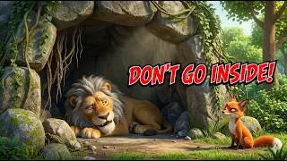 The Old Lion and the Clever Fox | Kids Story in English | Kids Hut Animated Stories
