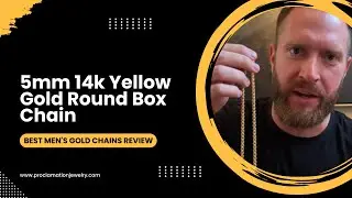 5mm 14k Yellow Gold Round Box Chain | Best Men's Gold Chains Review