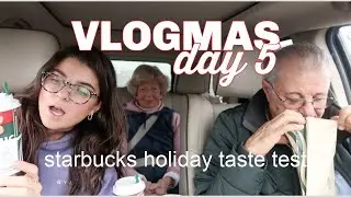starbucks holiday drinks + local NJ shop | vlogmas day 5