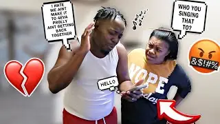 SINGING A BREAK UP SONG TO MY EX GF TO SEE MY WIFE REACTION *BAD IDEA*