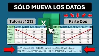 El Truco: La F&oacute;rmula M&aacute;gica para Rotar s&oacute;lo los Datos en Excel: Del &Uacute;ltimo Al Primero