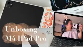 M4 IPad Pro 11&rdquo; unboxing🫧🍓 | Magic Keyboard | Apple pencil pro | Folio
