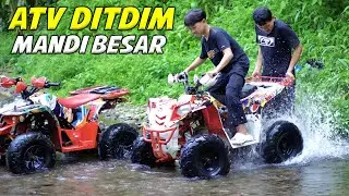 DITDIM OFFROAD PAKAI ATV SEKALIAN CUCI DI KALI!!