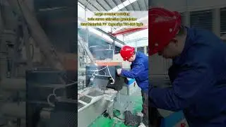 On-Site Testing of Large Counter-Rotating Twin-Screw Extrusion Granulator for Indonesian Client