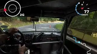Onboard Bergslalom Zotzenbach VW Polo 86c 1300 ccm 16v, Klasse H12, Colin Lohmann (first rollout)