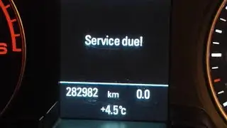 Audi A4 B8 - How to remove Service due message (reset service/inspection interval)