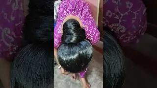 silky hair khopa 🎀#khopa#bun#bigbun#messybun#judha#bonghairstyles #shortsvideo #viral #reelitfeelit