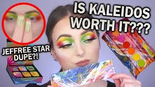Jeffree Star Cosmetics Dupe?! KALEIDOS FUTURISM IV VR NEON + SPACE AGE HIGHLIGHTER REVIEW