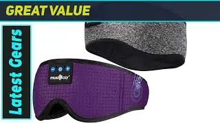 MUSICOZY Sleep Headphones: The Ultimate Bluetooth Eye Mask for Sleep!