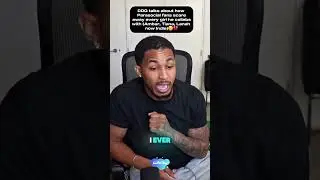 DDG talks about how every girl he collaborates with gets hate 😕💔 #ddg #shorts