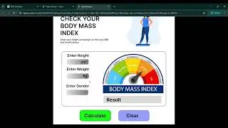 BMI Calculator Website Redesigned for HCI mini project