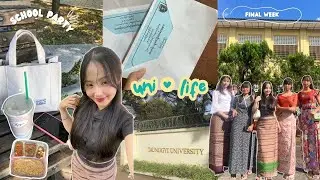 Uni Student Life🇲🇲-မေ့မရတဲ့တက္ကသိုလ်ကျောင်းသူဘဝနှုတ်ဆက်ပွဲ၊မြတ်ဆရာကန်တော့ပွဲ(Burmese Vlog)DAILY VLOG