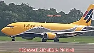 PESAWAT AIRNESIA PK-NMI TUJUAN BANDA ACEH TAKE OFF DI HALIM PERDANAKUSUMA