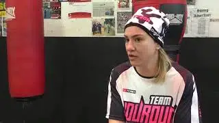 GBU & WIBF Super Featherweight Champion Boxer Pink Tyson Trains In Guildford