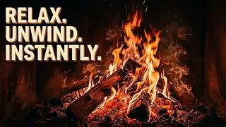Extremely Relaxing Fireplace with Crackling Fire Sounds 🔥 Fireplace 2 Hours & Burning Logs