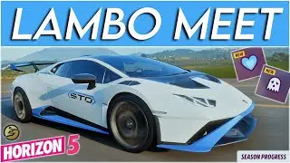 LAMBORGHINI CAR MEETS Forza Horizon 5 Update 20 OPEN LOBBY (FH5 Huracan STO)