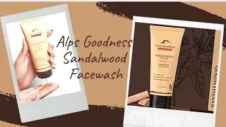 Alps Goodness Sandalwood face wash review // purplle // shop smart reviews
