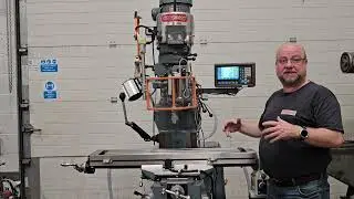 Bridgeport Milling machine rebuilt with 4 axis Digital readout system