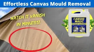 EFFORTLESS Canvas Mould Removal from an MDC Robson Camper Trailer