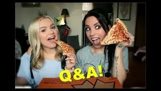 Pizza Q&A Mukbang w/ My Sister Pt. 2! | Signs from Dad, Wedding, & Funny Stories!