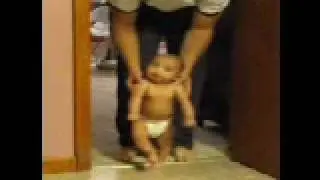 2 Month Old Baby Can't Wait to Walk