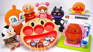 【アンパンマン】アンパンマンのお皿にお菓子を盛り付けよう！コキンちゃんのペロペロチョコはどんな味？