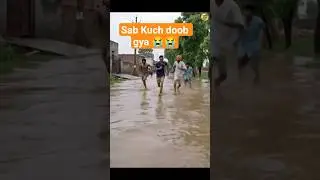 🚨 Flood in Pakistan 2025 | Real Viral Clip 🌊 Punjab Sindh Under Water