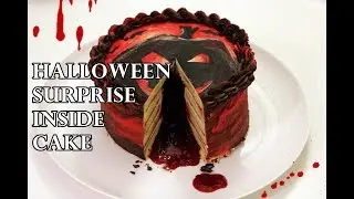 HOW TO MAKE HALLOWEEN SURPRISE INSIDE CAKE | INTHEKITCHENWITHELISA