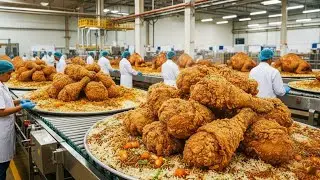 Inside factory, crispiest fried chicken drumsticks in the world best in the world the full process