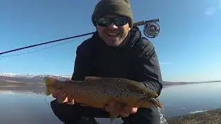 Pesca en Islandia! Trucha a mosca!